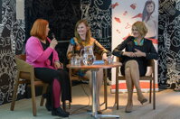 Rok E-žien apríl 2016-zľava Andrea Trávničková, Marcela Špalková a Gabi Revická. Foto: Daja Turner