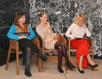 Rok E-žien - október 2015: Z ľavej strany Andrea Trávničková, Andrea Kováčová a Gabriela Revická